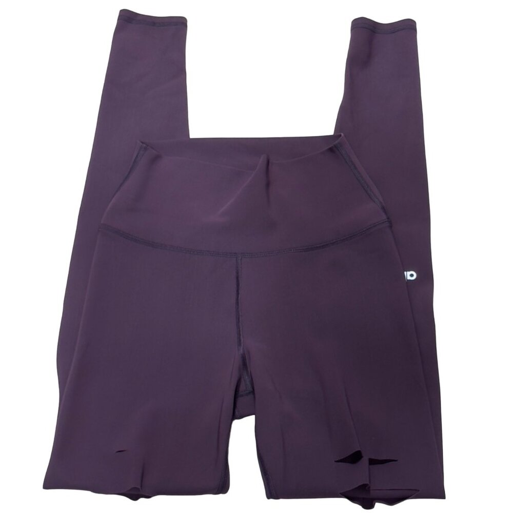 ALO Womens Leggings Activewear Grape Stretch Destroyed Full Length Size XS - Picture 4 of 11
